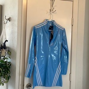 Ivy Park Light Blue Patent Leather dress